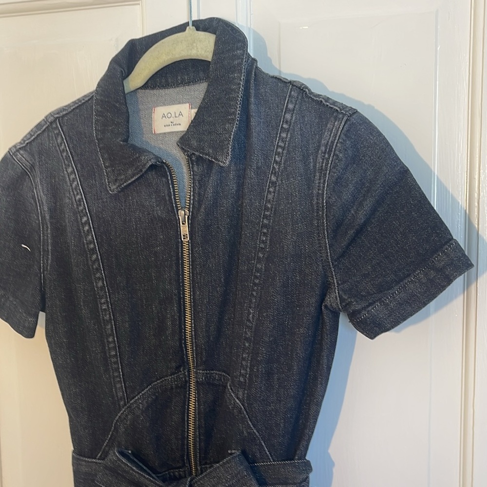 Alice and Olivia denim jumpsuit - Picture 3 of 5